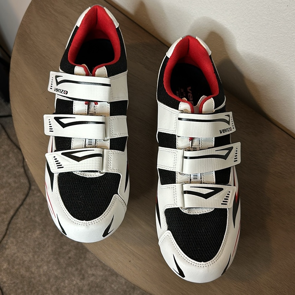 Venzo clip-in stationary spinning/cycling bike shoes size men’s us 11 delta - Picture 5 of 10